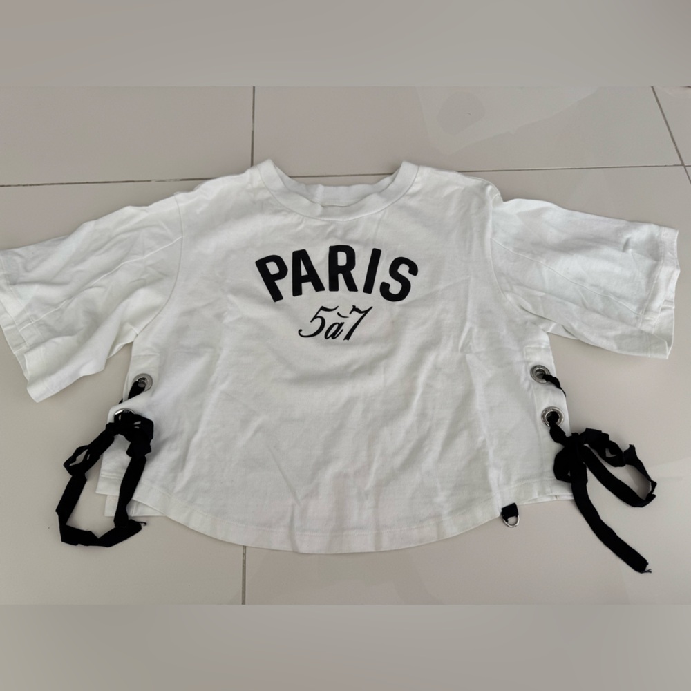 Cinqu A Sept Crop Tee